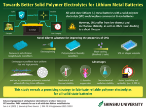 This study reveals a promising strategy for fabricating reliable polymer electrolytes for all solid state batteries.  CREDITS Ick Soo Kim, SHINSHU UNIVERSITY
