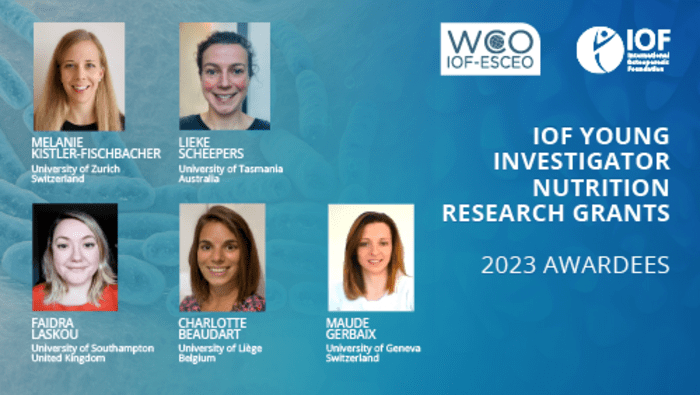IOF Young Investigators Nutrition Research Grants awarded at WCO-IOF-ESCEO