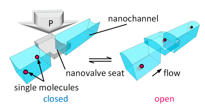 The revolutionary nanovalve enables active control of single molecule flow